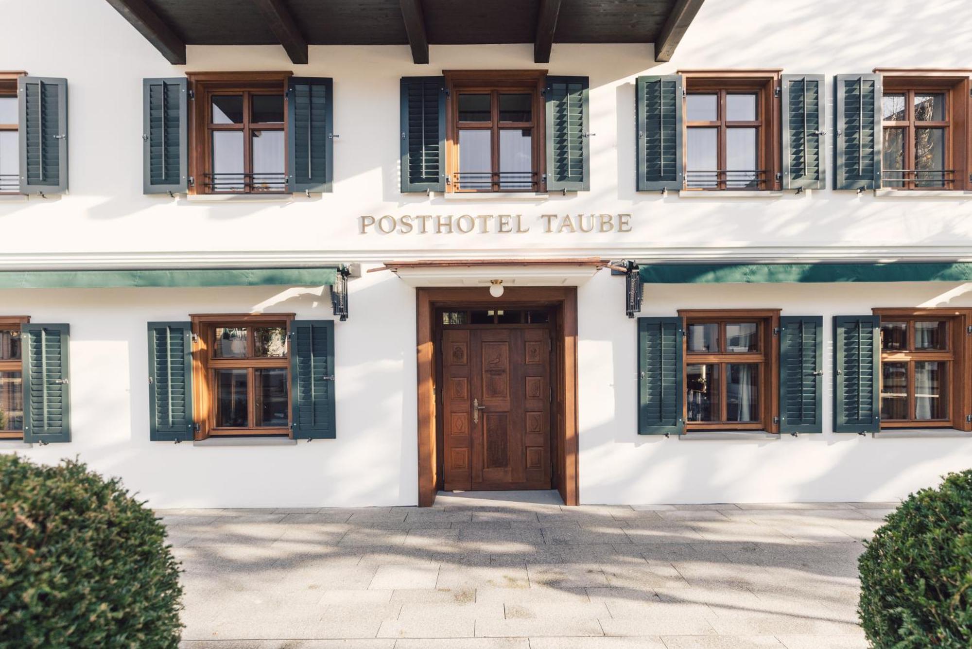 Posthotel Taube 施伦斯 外观 照片